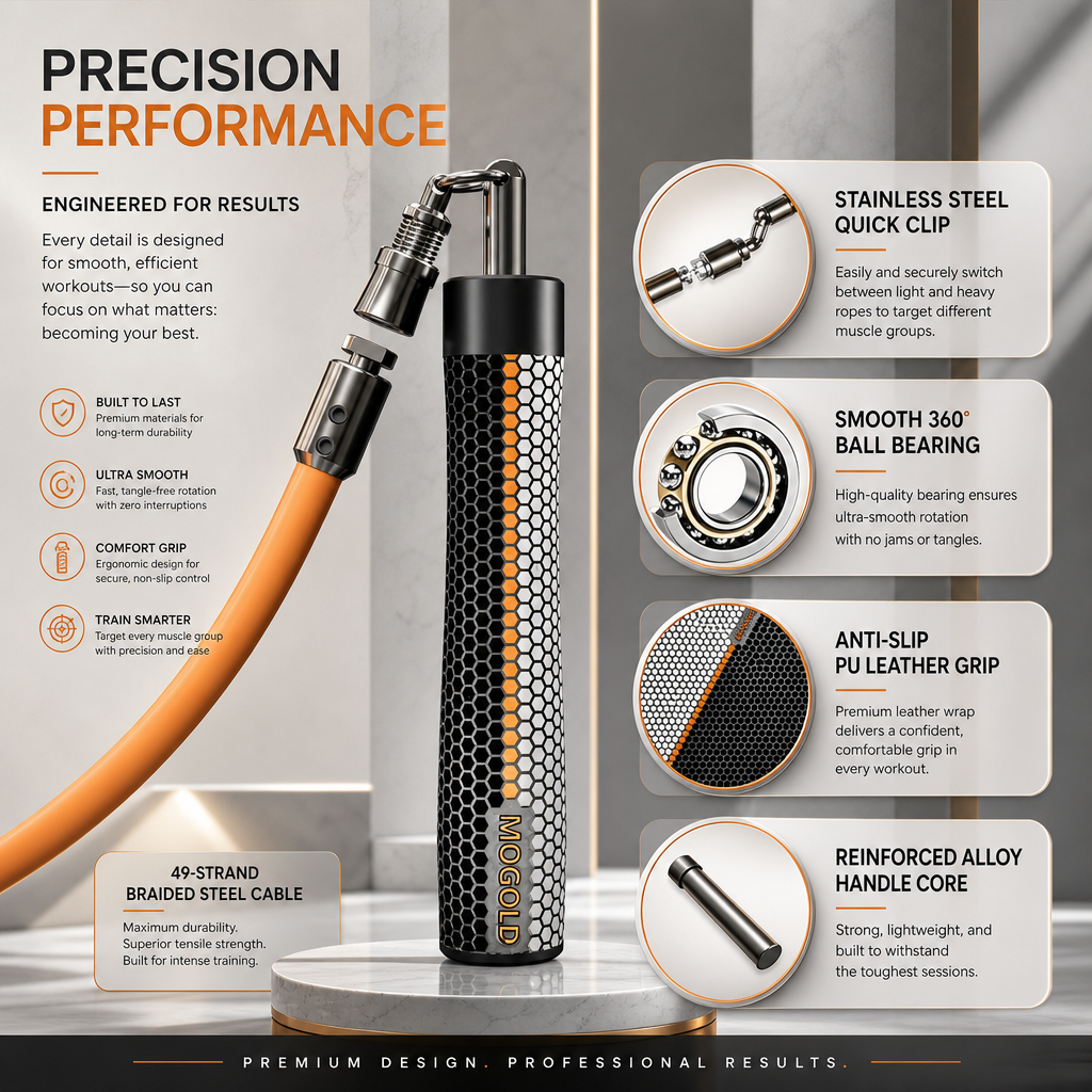 MOGOLD Red Speed Rope