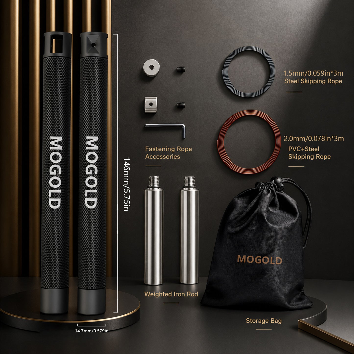 MOGOLD T52 Speed Rope
