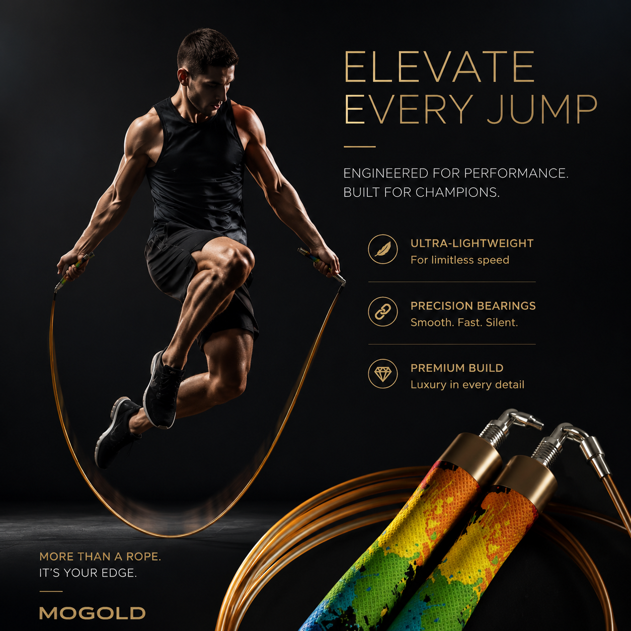 MOGOLD Graffiti Weighted Rope Set