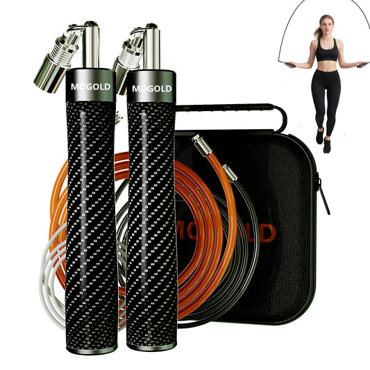MOGOLD Weighted Jump Rope | Heavy Handle Fitness Training Rope for Cardio