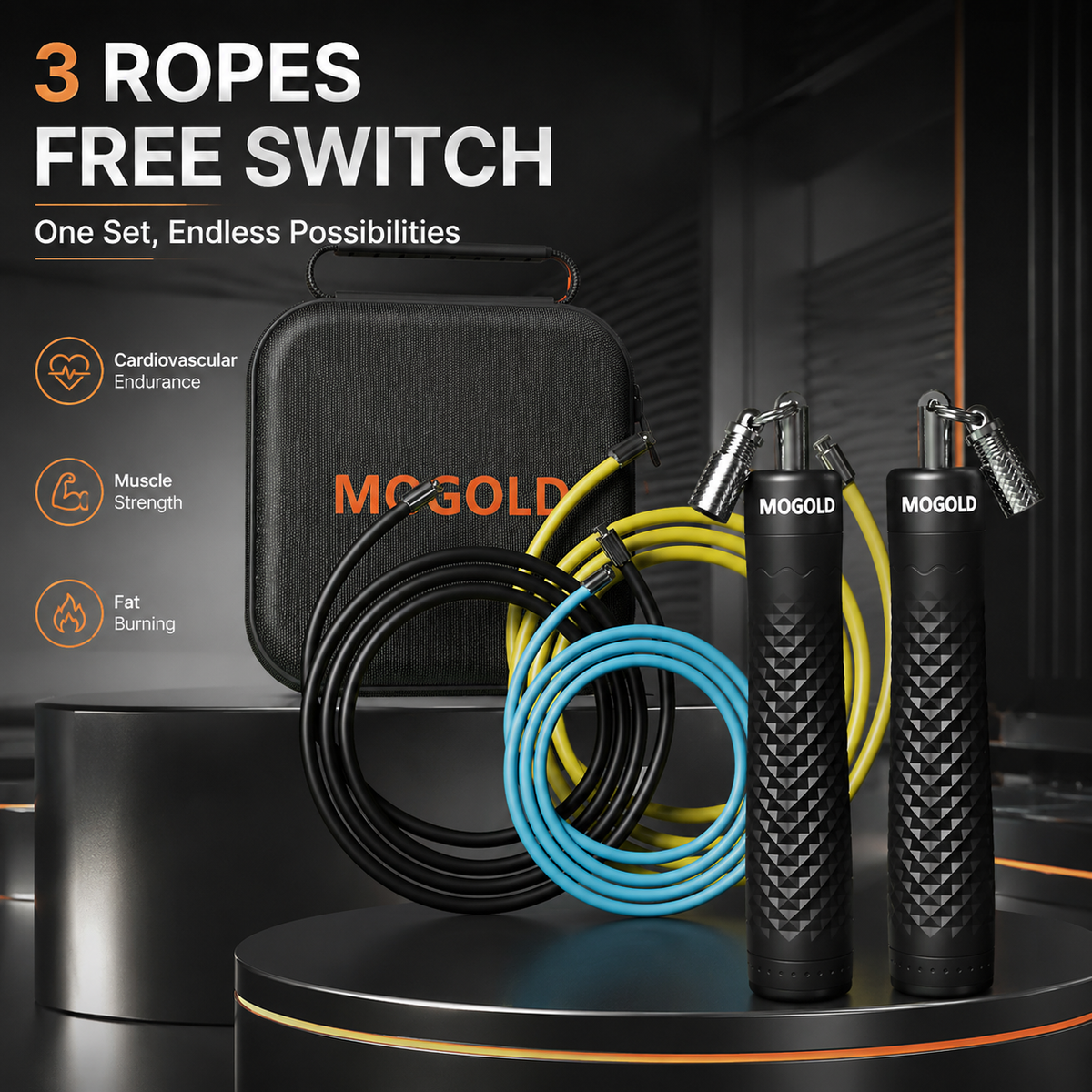 Mogold Ropes MOGOLD Digital Counter Weighted Rope