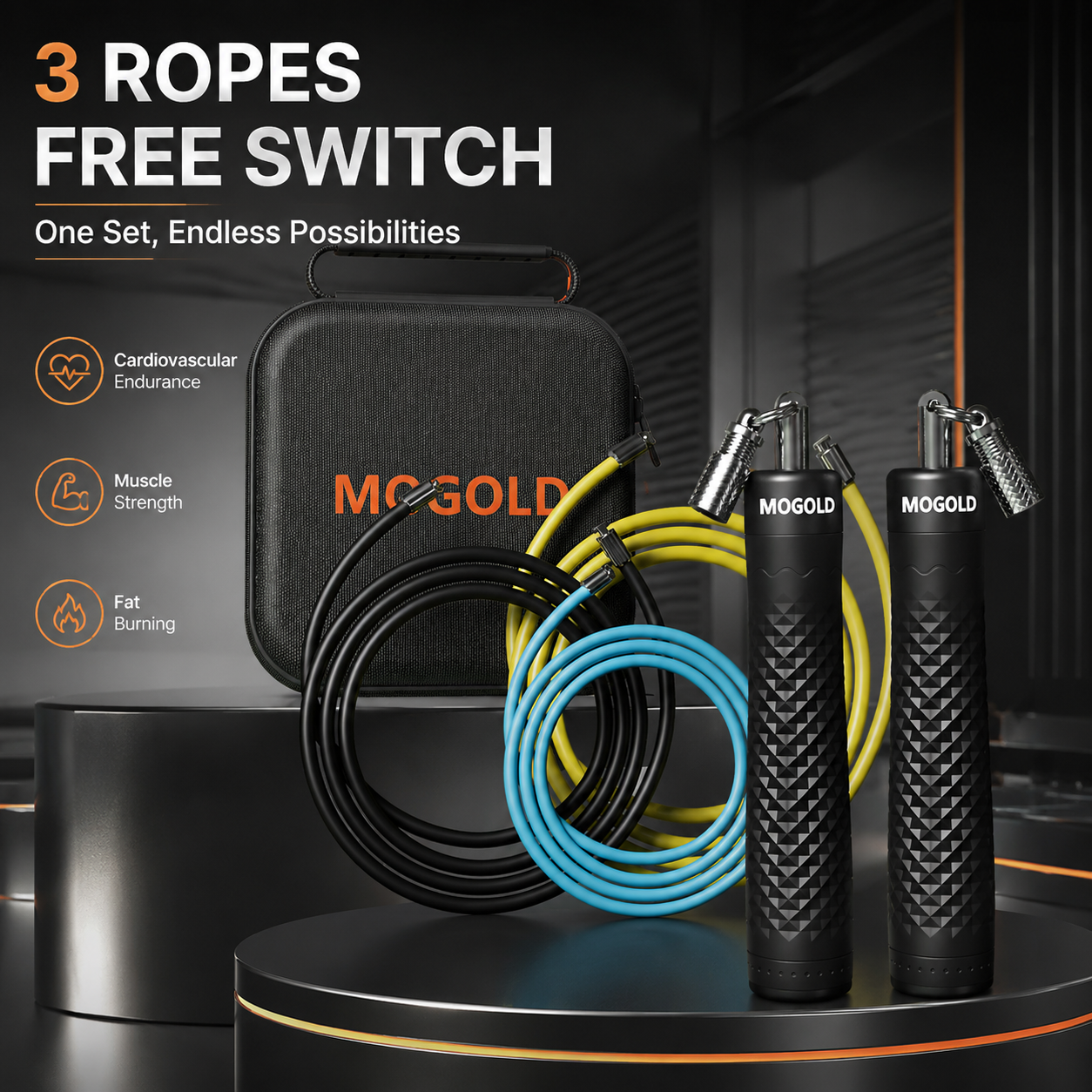 MOGOLD Digital Counter Weighted Rope