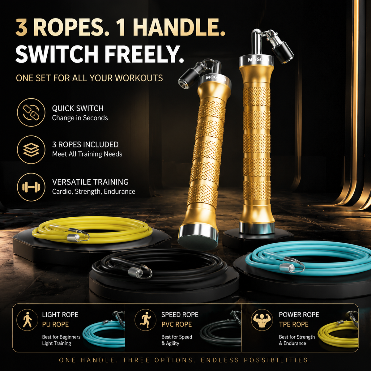 Mogold Ropes MOGOLD Silver Speed Rope