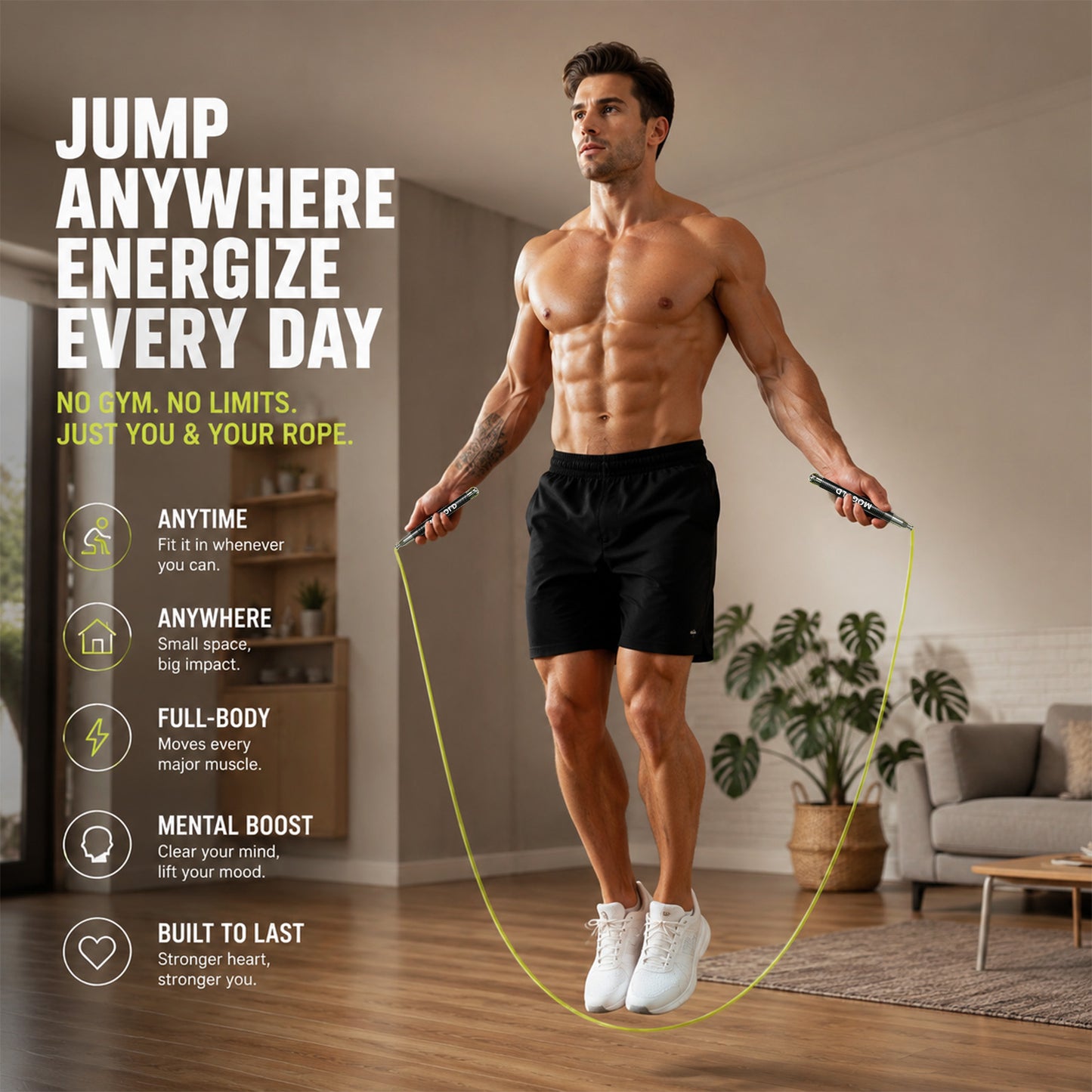 MOGOLD Self-Locking Speed Rope