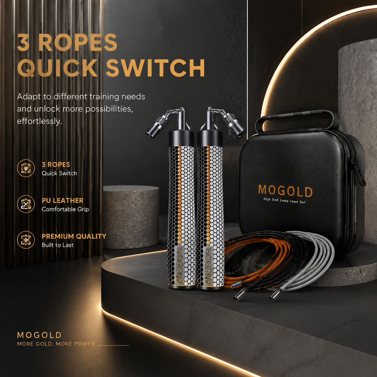 Mogold Ropes MOGOLD Red Speed Rope