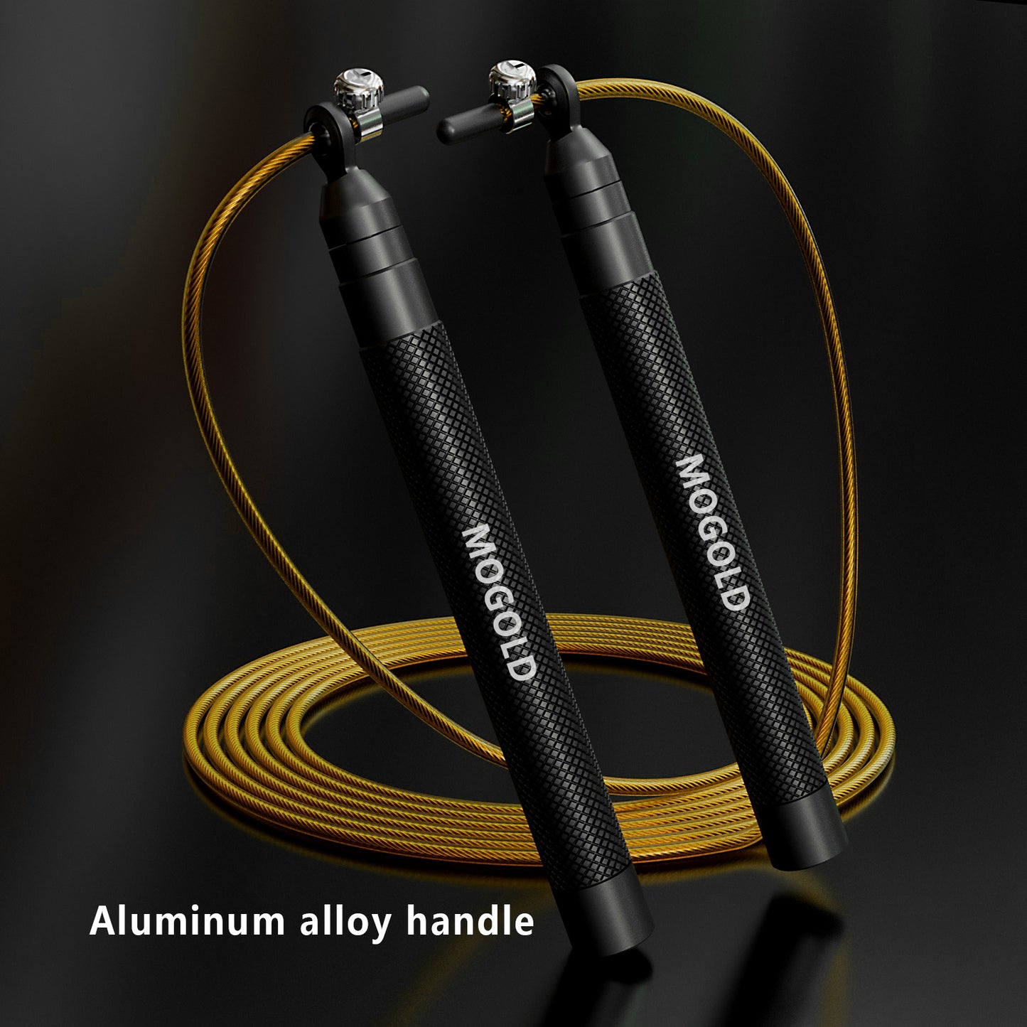 MOGOLD Professional Speed Jump Rope | Ball Bearing Adjustable for Athletes | With Portable Storage Bag