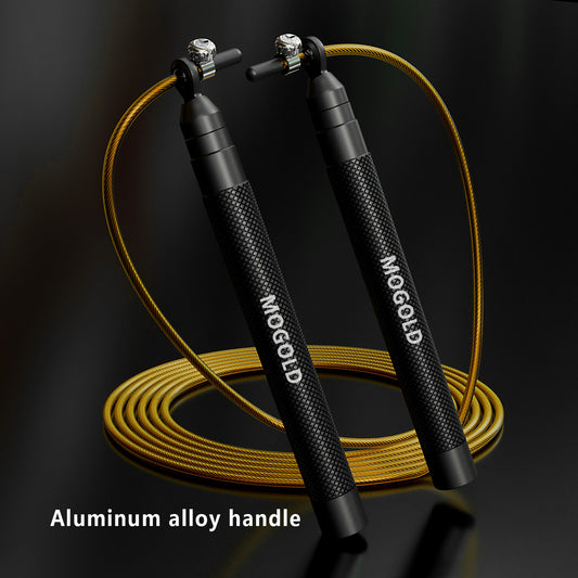 MOGOLD Professional Speed Jump Rope | Ball Bearing Adjustable for Athletes | With Portable Storage Bag