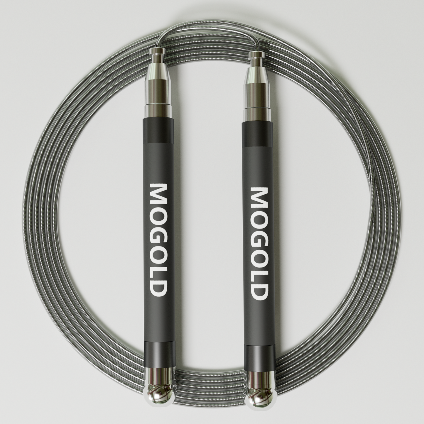MOGOLD Professional Speed Jump Rope | Ball Bearing Adjustable for Athletes | PVC Coated Steel Wire