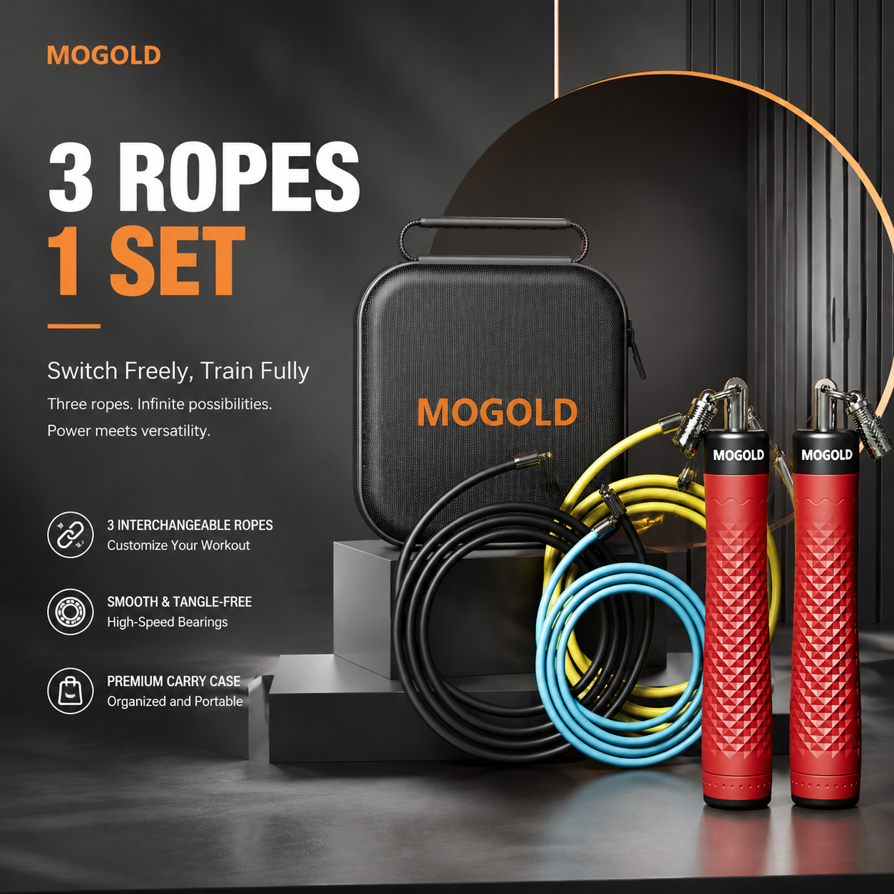 MOGOLD Digital Counter Weighted Rope