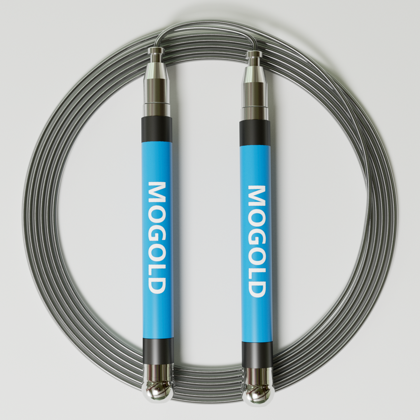 MOGOLD Professional Speed Jump Rope | Ball Bearing Adjustable for Athletes | PVC Coated Steel Wire
