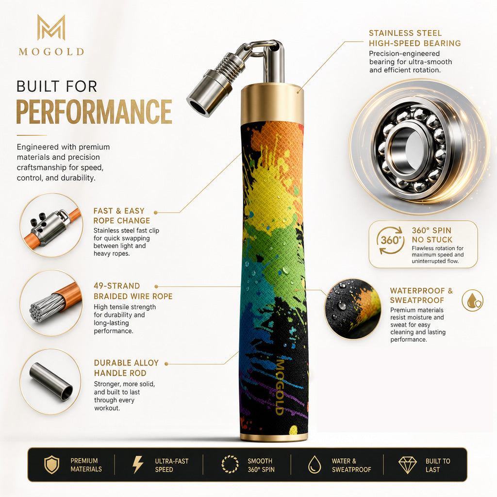 MOGOLD Graffiti Weighted Rope Set