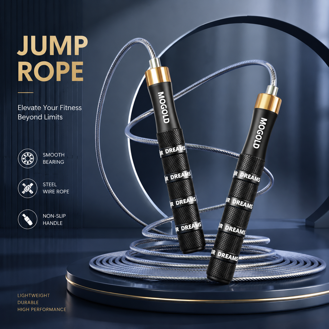 MOGOLD T21 Aluminum Speed Rope
