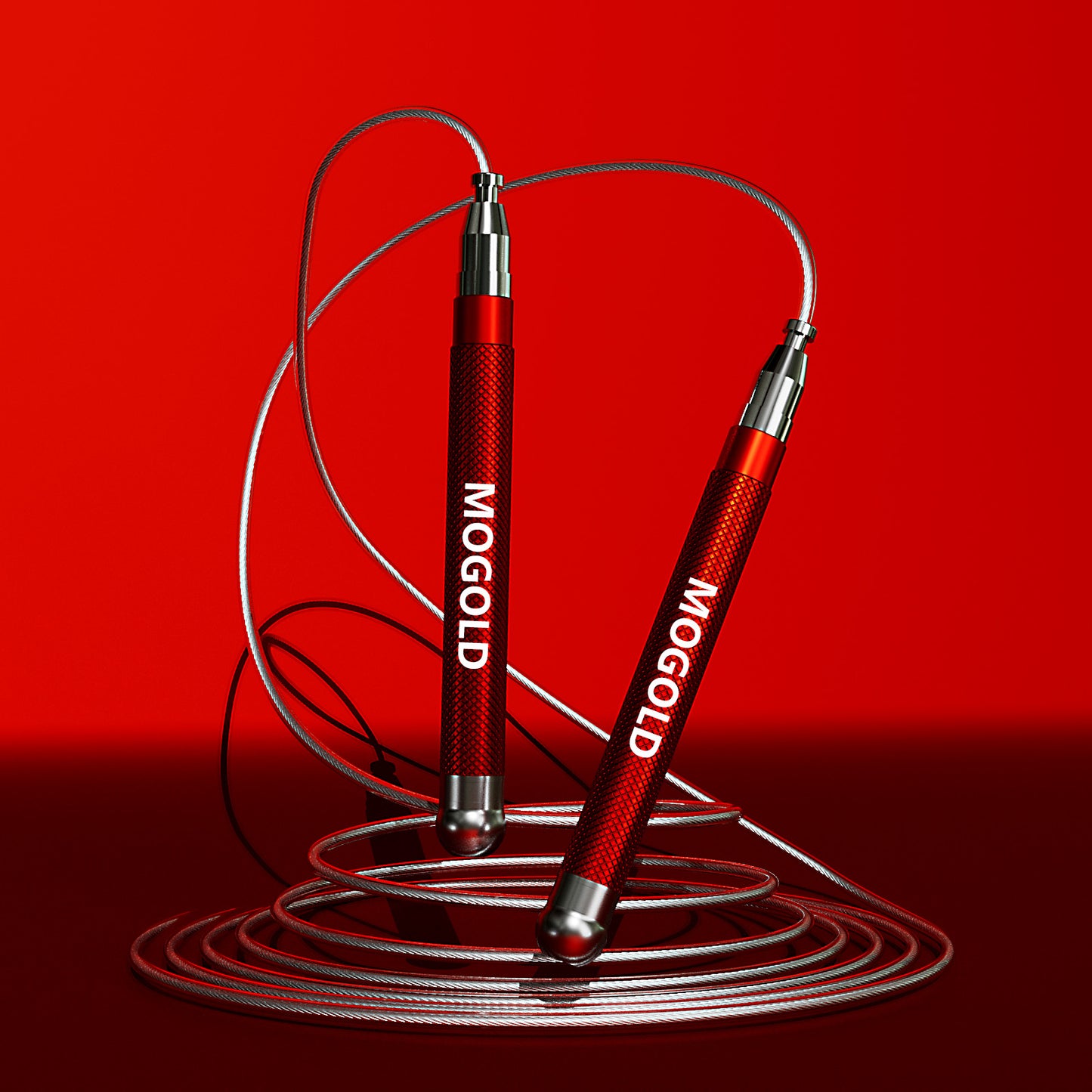MOGOLD Professional Speed Jump Rope | Ball Bearing Adjustable for Athletes | Thickened Wear-Resistant Steel Wire