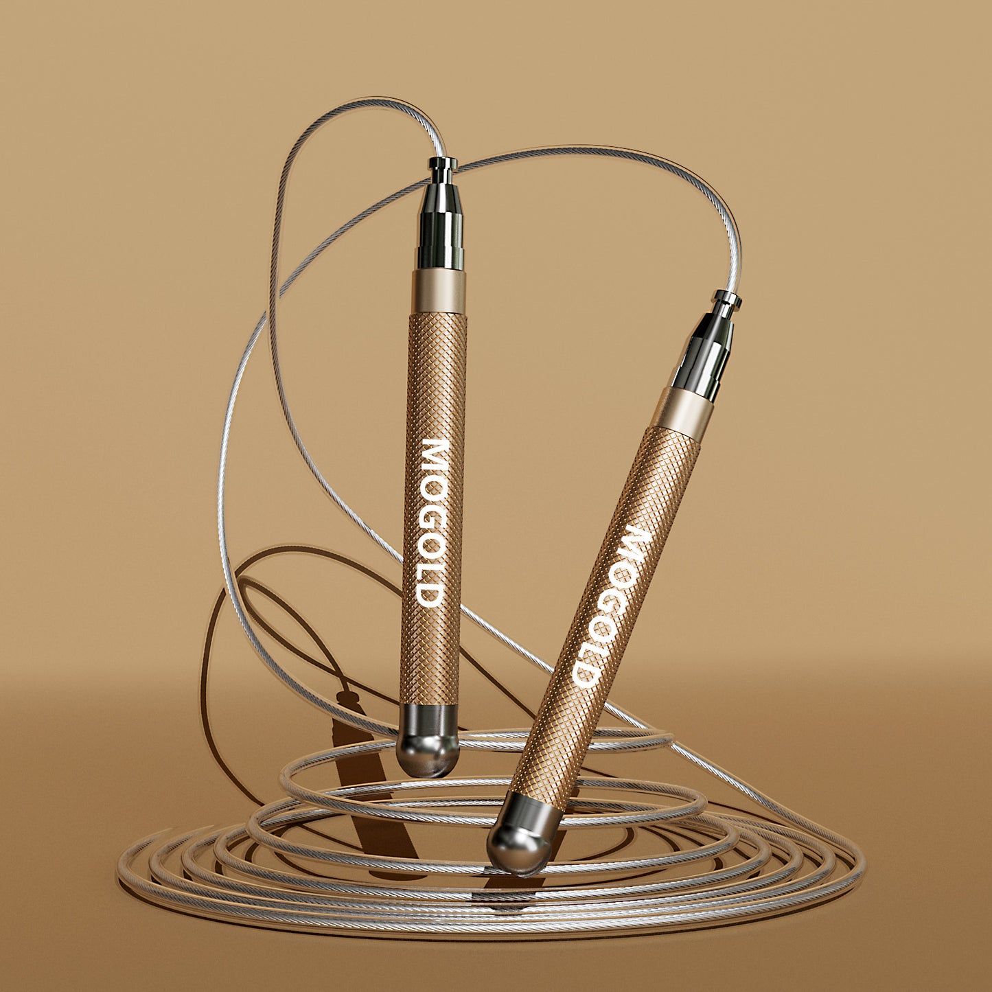 MOGOLD Professional Speed Jump Rope | Ball Bearing Adjustable for Athletes | Thickened Wear-Resistant Steel Wire