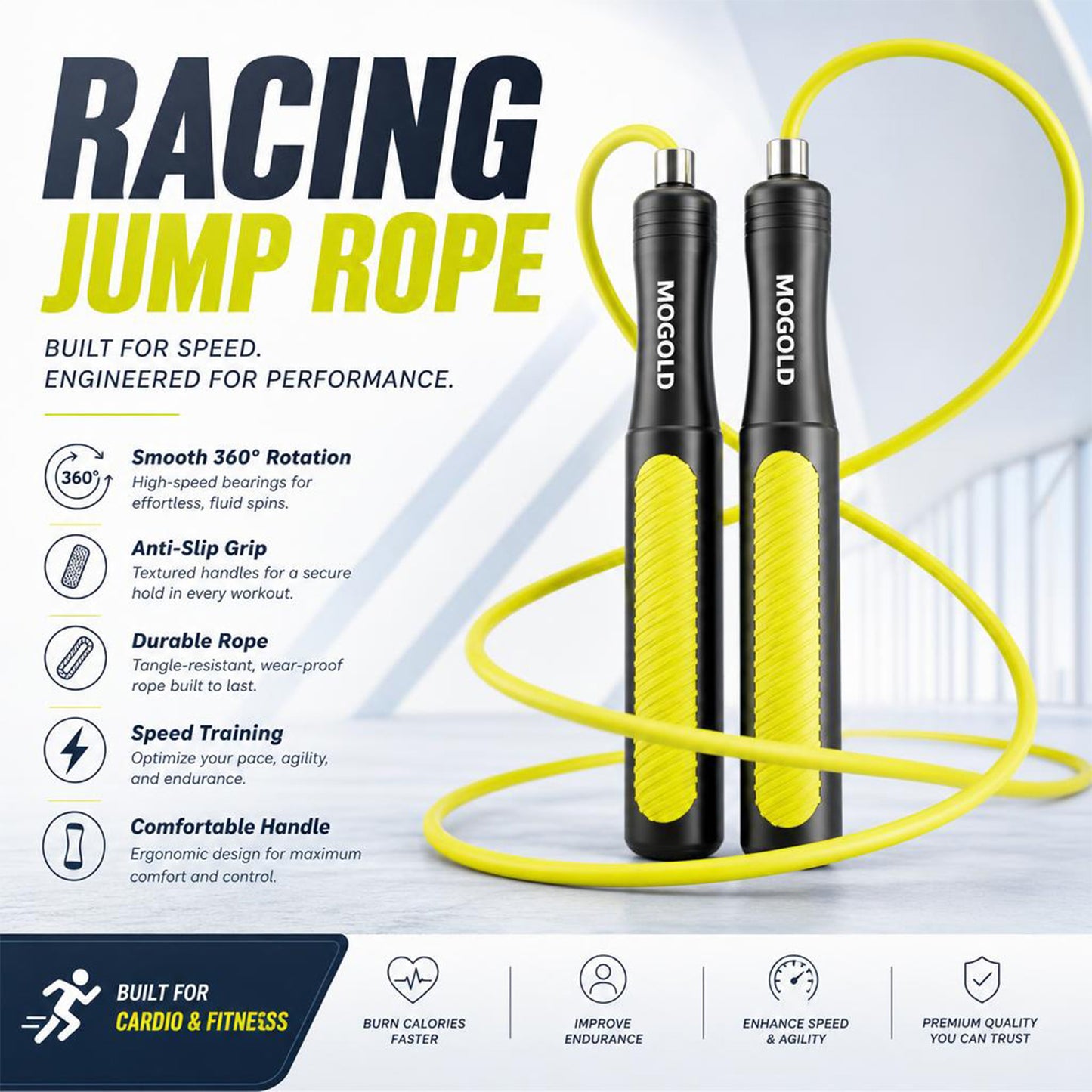 MOGOLD T105 Speed Rope