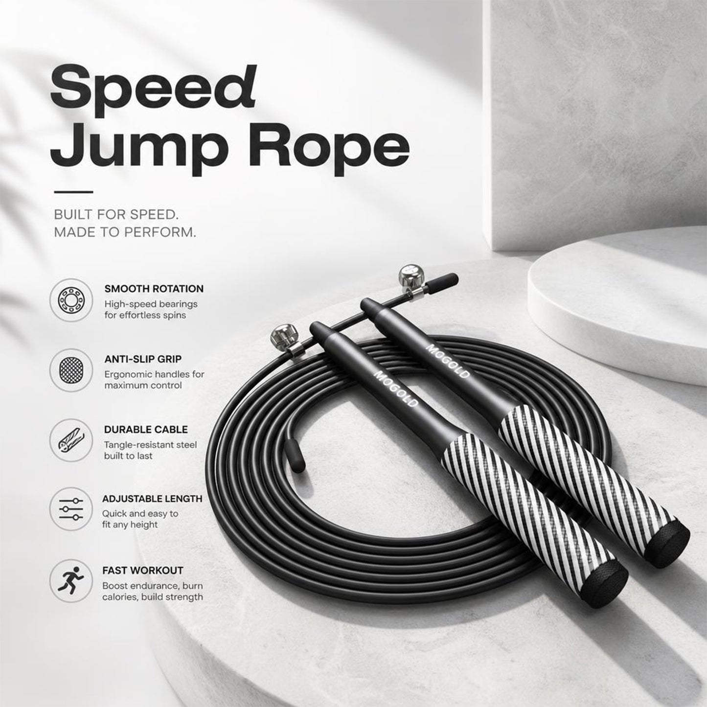 MOGOLD T109 Speed Rope