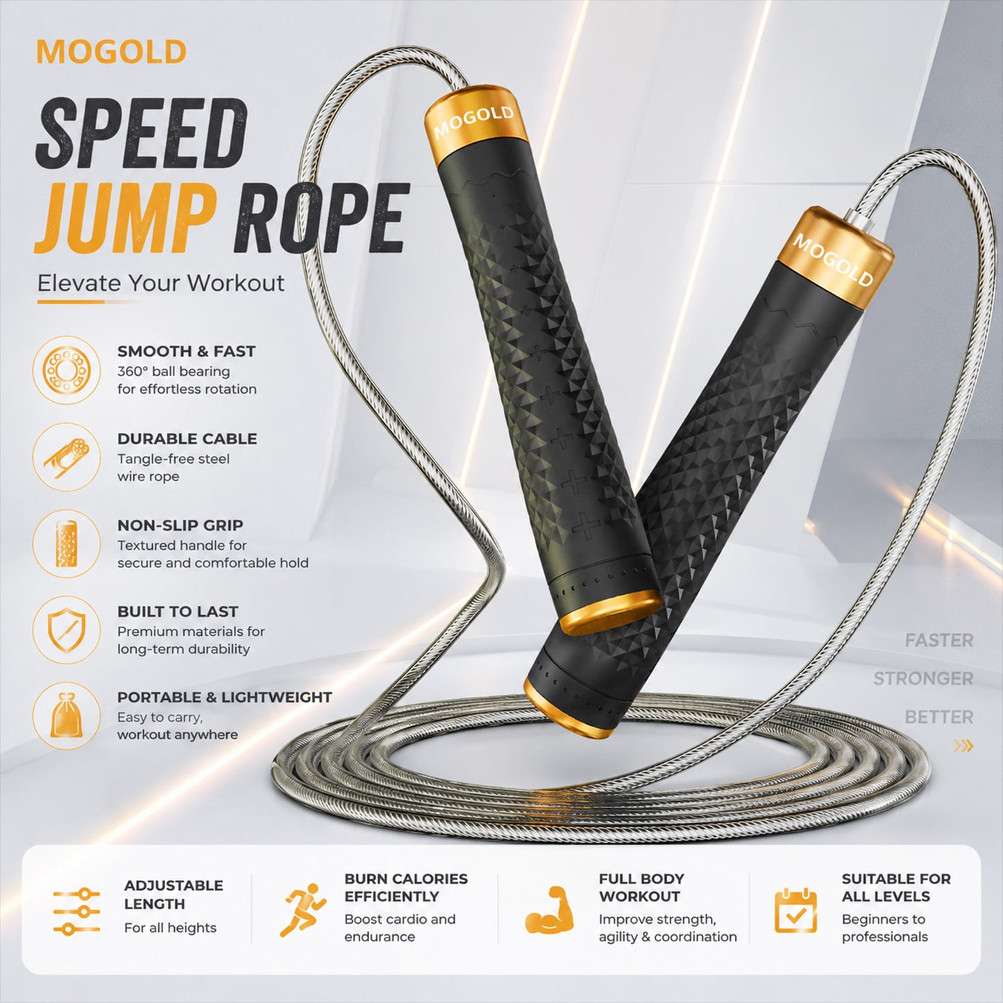 MOGOLD T64 Speed Rope