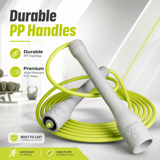 MOGOLD Adjustable Fitness Jump Rope | Soft Handle Skipping Rope for All Ages