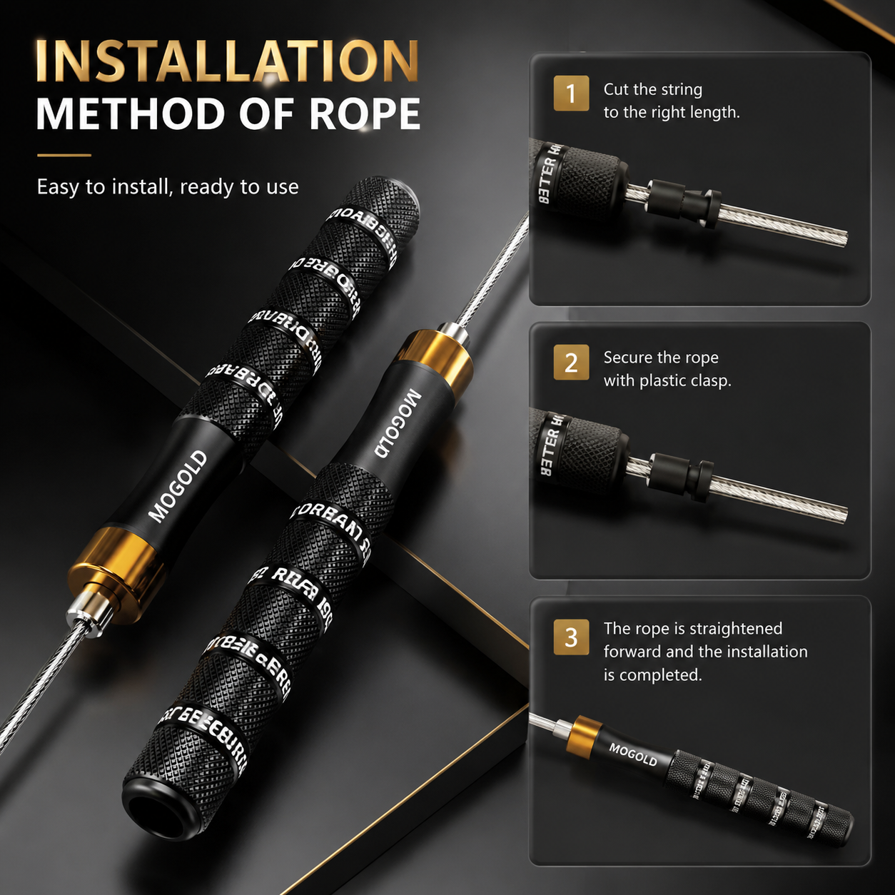MOGOLD T21 Aluminum Speed Rope