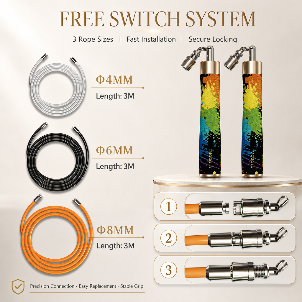 MOGOLD Graffiti Weighted Rope Set