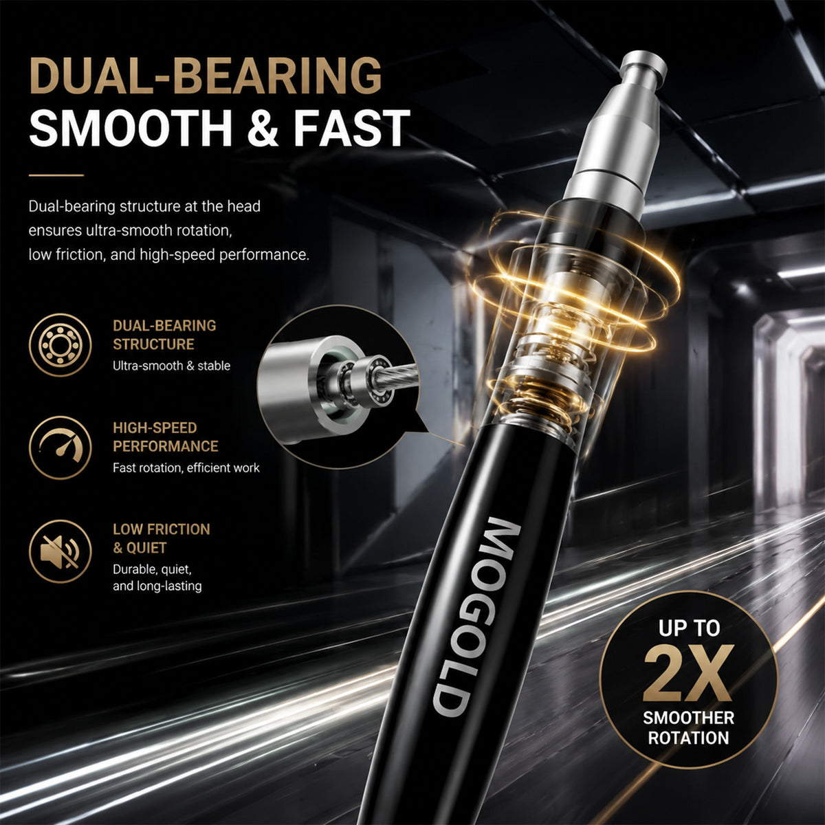 Mogold Ropes MOGOLD Aluminum Speed Jump Rope