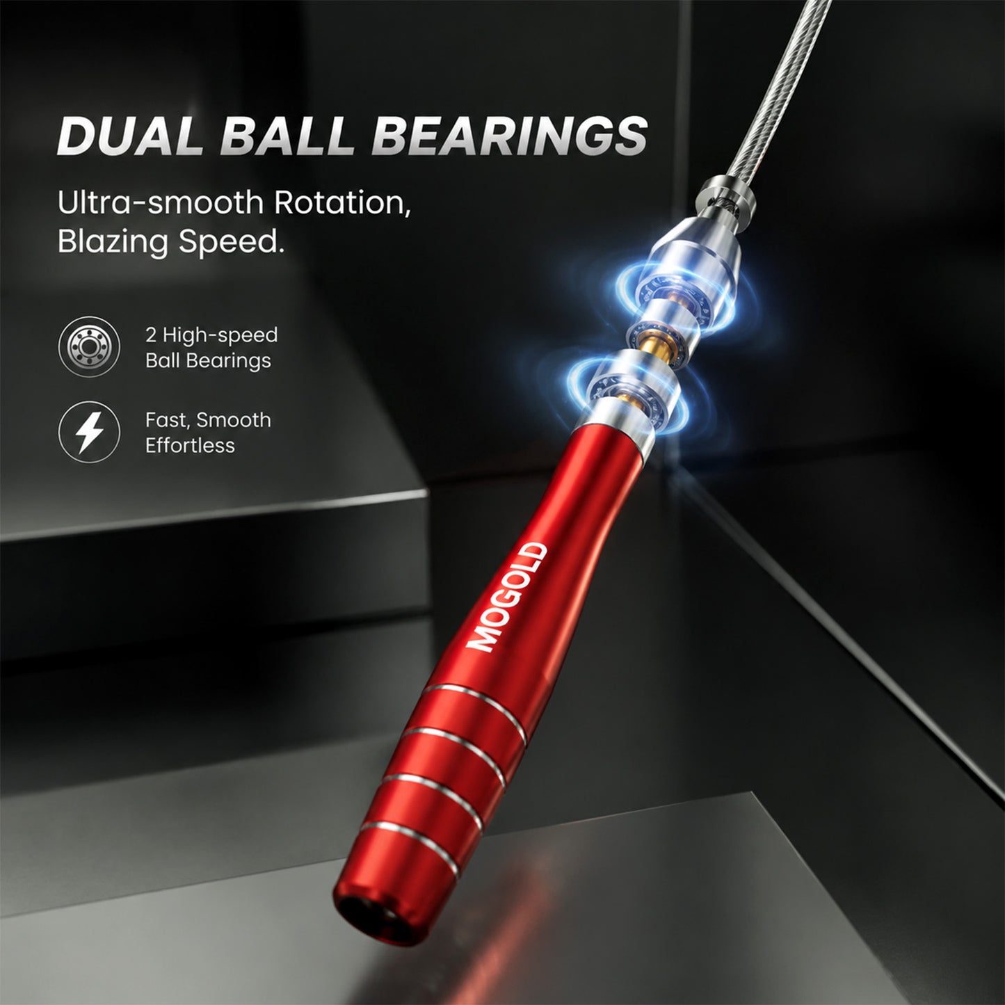 T40 Red Aluminum Speed Rope