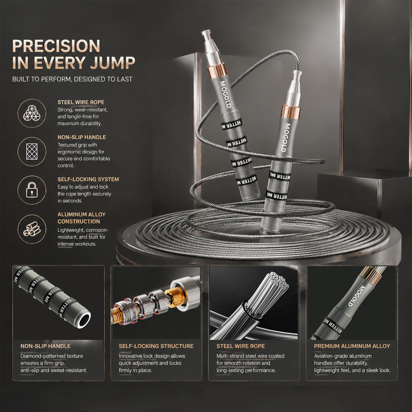 T20 Steel Wire Speed Rope