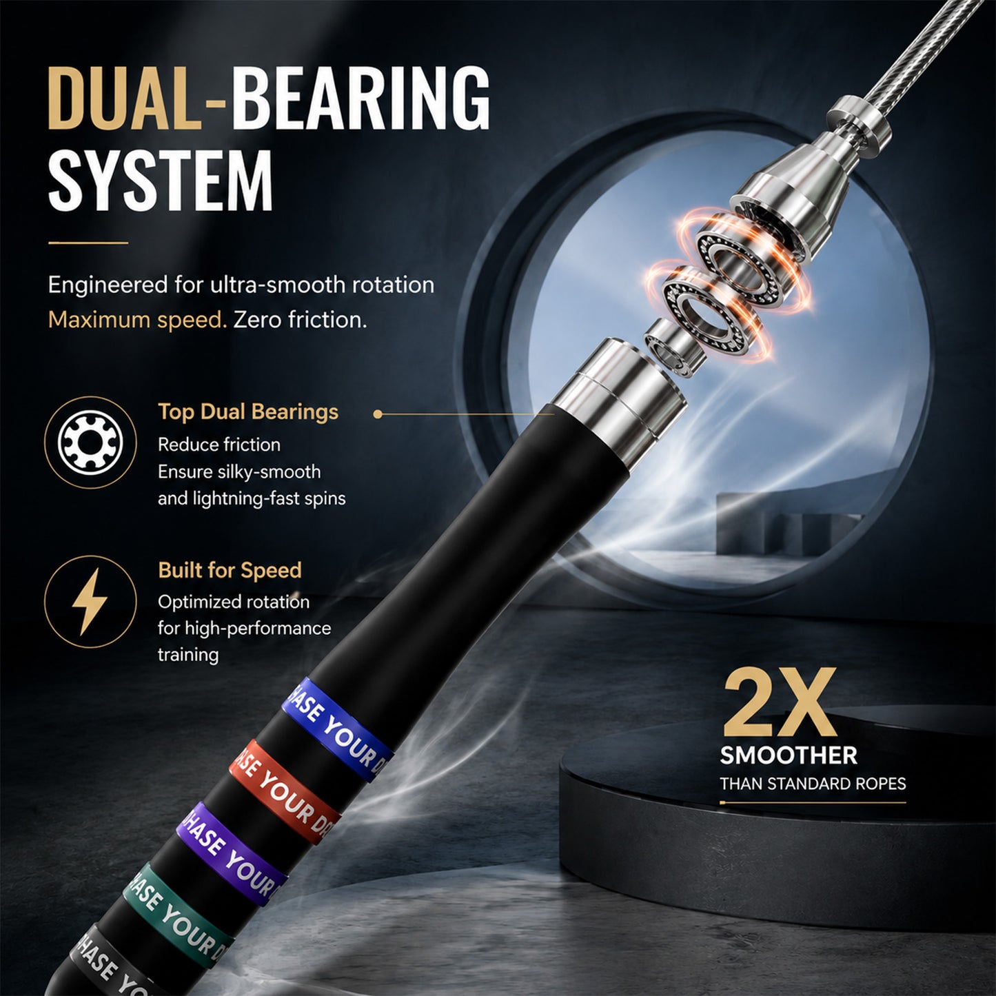 T88 Weighted Speed Rope
