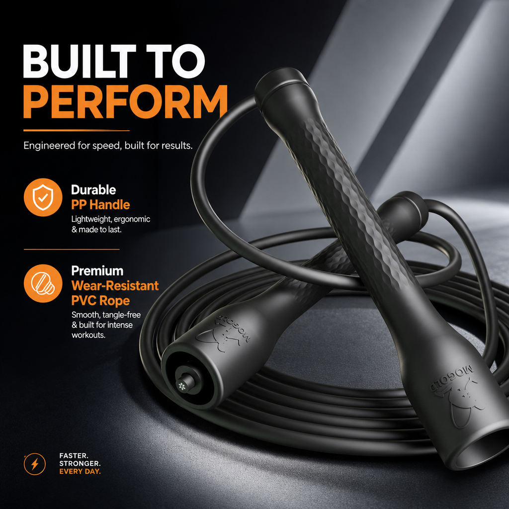 MOGOLD Soft Handle Jump Rope
