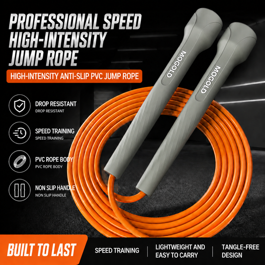 MOGOLD Kids Safe Jump Rope | Soft Adjustable Skipping Rope for Children 3-12