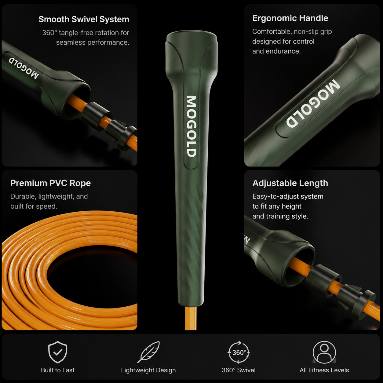 MOGOLD T118 Speed Rope