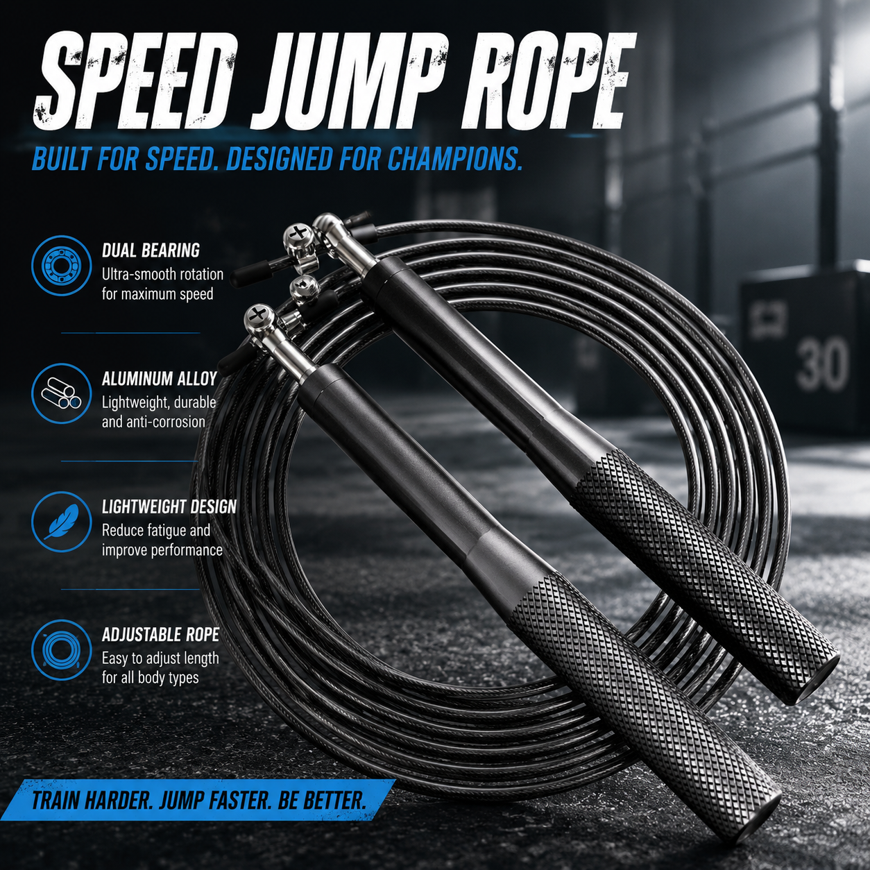 Adjustable Speed Jump Rope