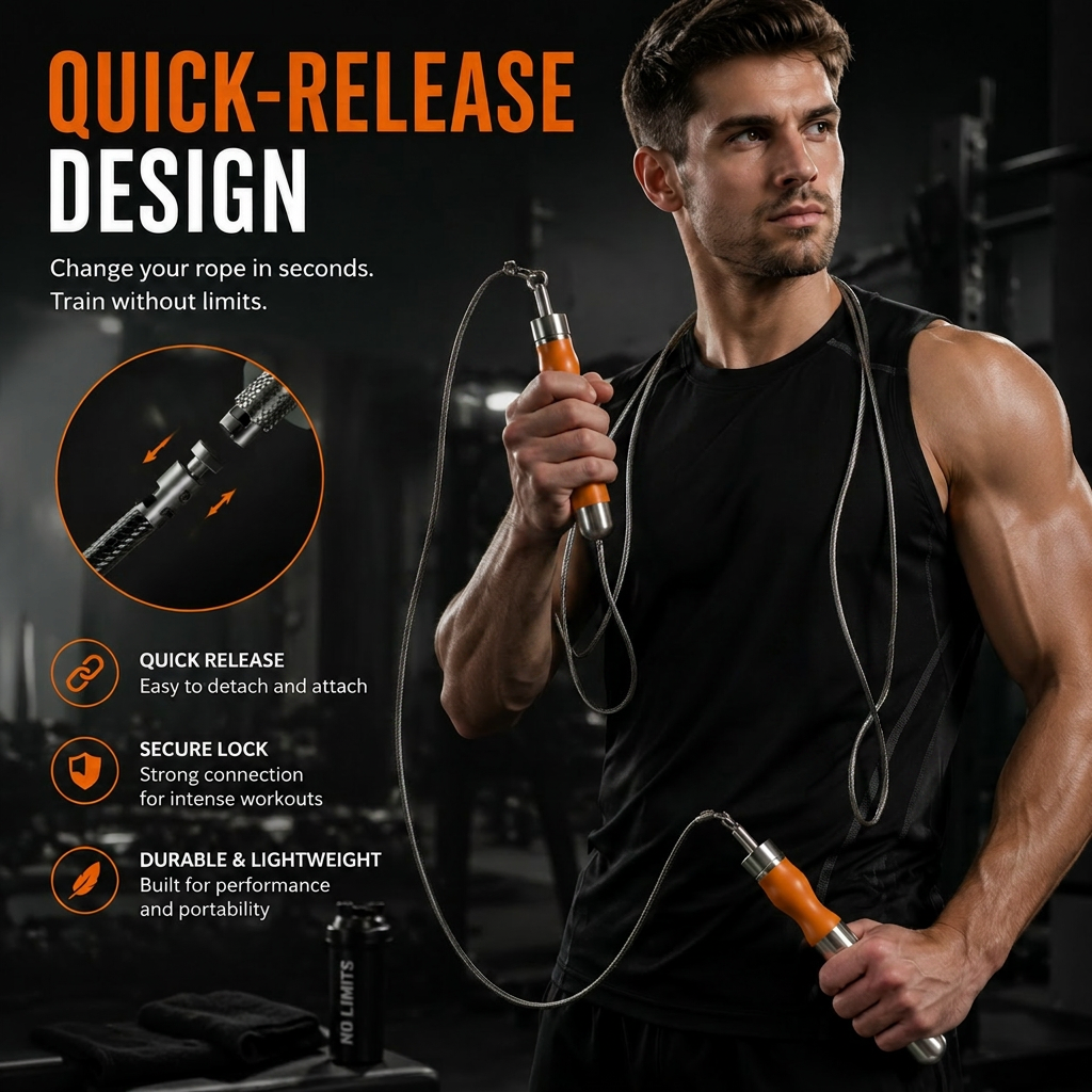 MOGOLD Orange Weighted Rope Set