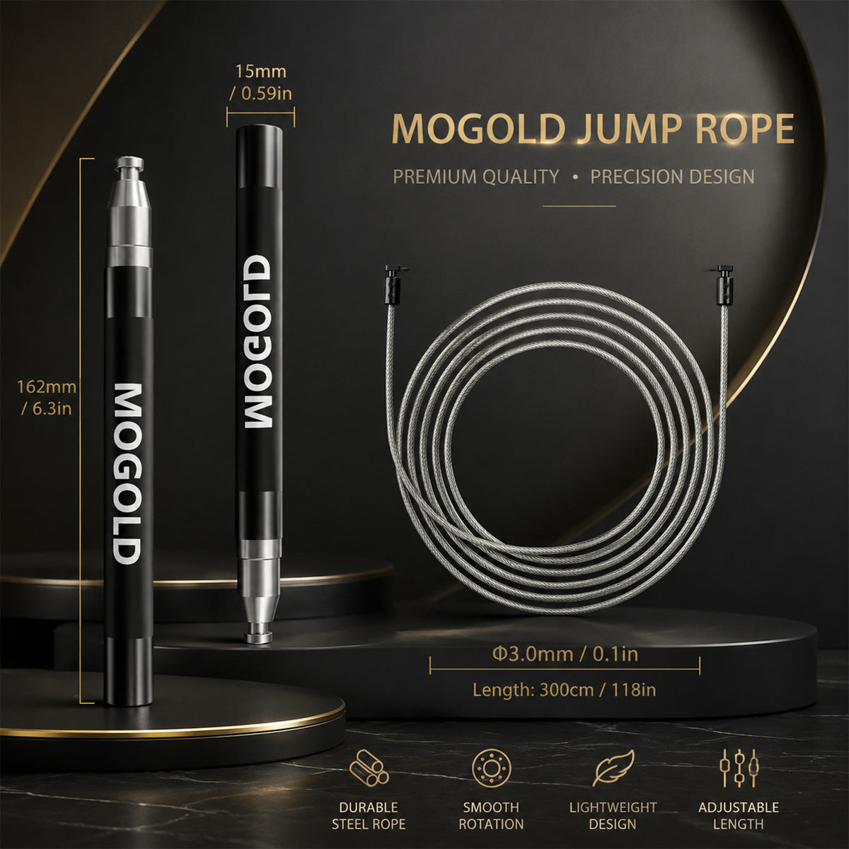 Mogold Ropes MOGOLD Blue Speed Rope