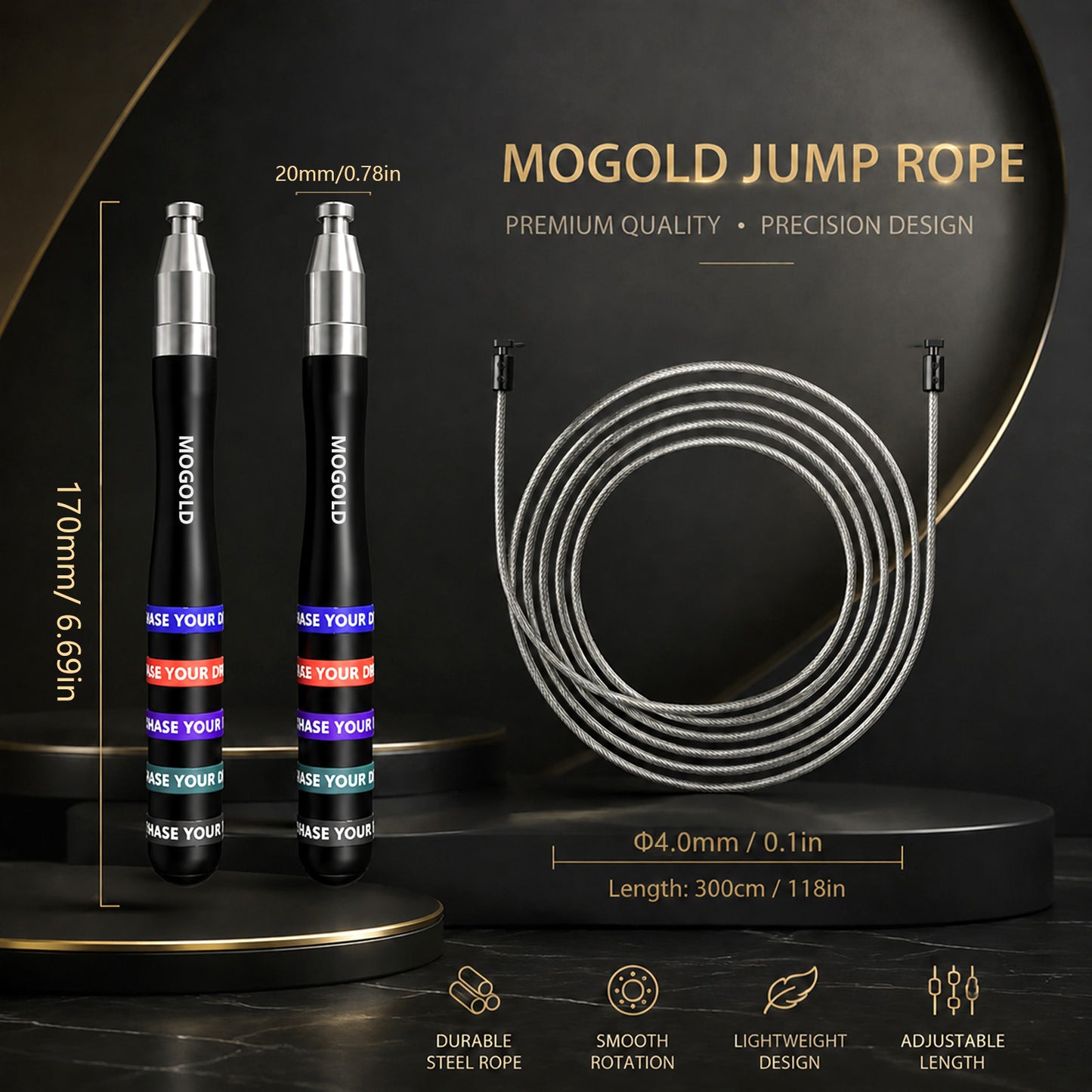 T88 Weighted Speed Rope