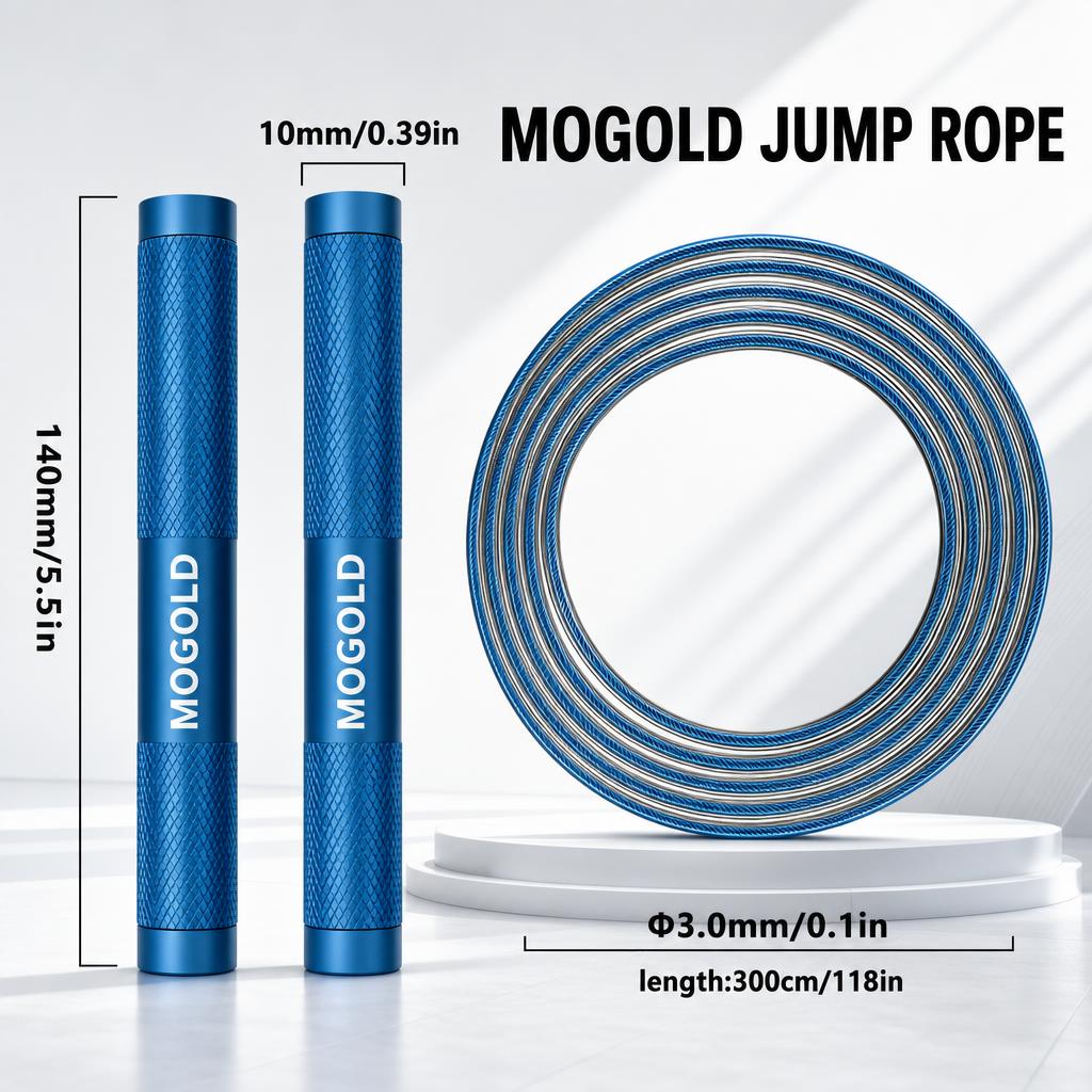 MOGOLD Metal Speed Jump Rope