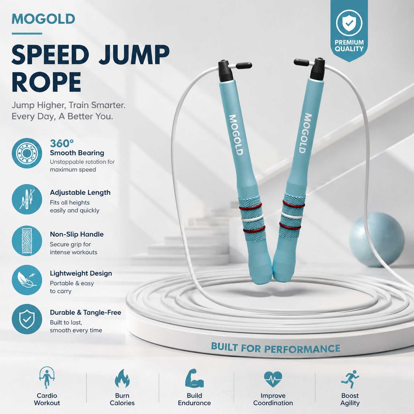 MOGOLD T87 Speed Rope