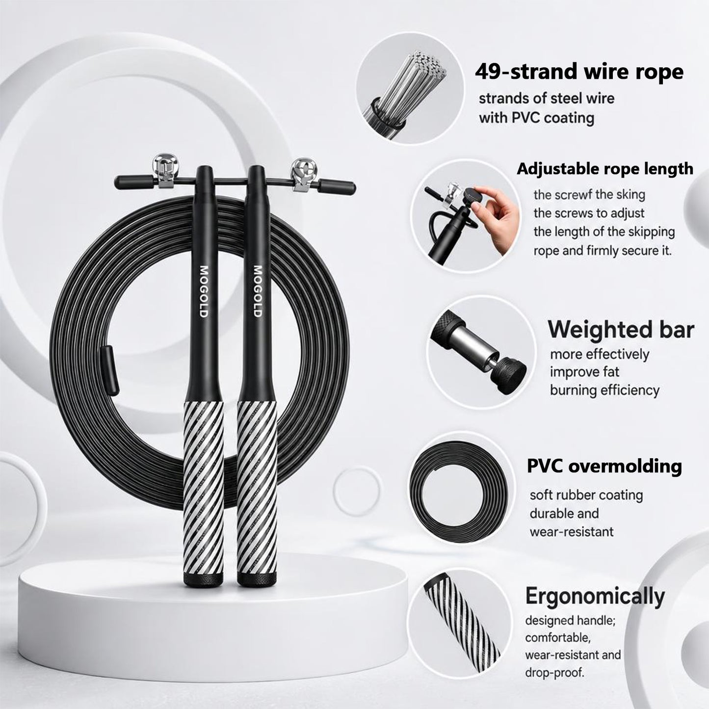 MOGOLD T109 Speed Rope